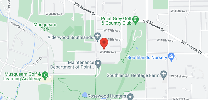map of 3575 W 49TH AVENUE